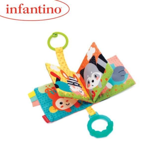 Infantino Link & Squeak Animal Crinkle Book For Sale