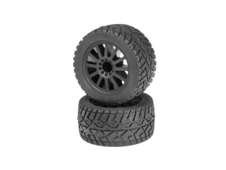 1 10 G-Locs 2.8” Rear Pre-Mounted Monster Truck Tires, Yellow Compound (2): TRA 2WD Stampede  2WD Rustler Sale